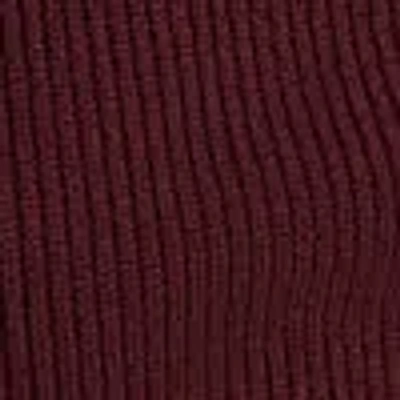 Kenneth Cole Mockneck Raglan Sleeve Sweater In Burgundy