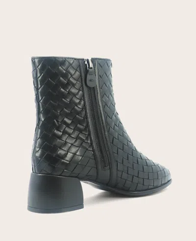 Gentle Souls - Elodie Leather Woven Side Zip Boot In Multi