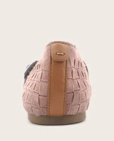 Gentle Souls Winifred Woven Mary Jane Flat In Pink