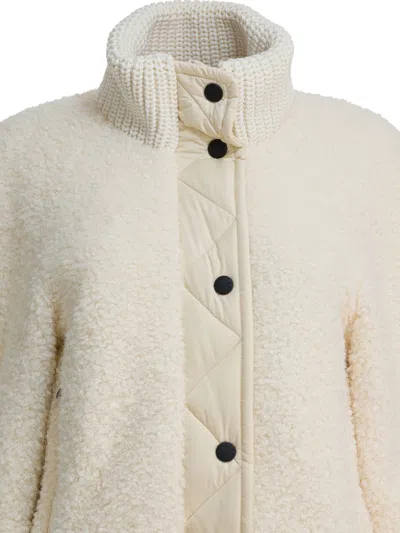 Moncler Short Puffer Jacket Ayles With High Collar In Black