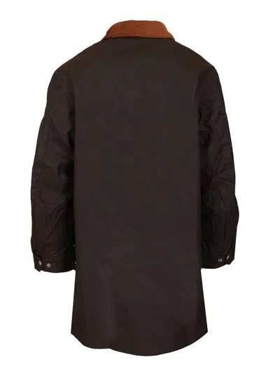 Barbour X Paul Smith Ba X Paul Smith Transp Wax Jkt Aw25 Wax Cot Outw Jackets Brown In Black