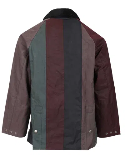 Barbour X Paul Smith Ba X Paul Smith Transp Wax Jkt Aw25 Wax Cot Outw Jackets Multicolor In Burgundy