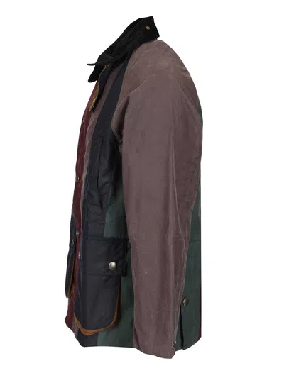 Barbour X Paul Smith Ba X Paul Smith Transp Wax Jkt Aw25 Wax Cot Outw Jackets Multicolor In Burgundy