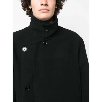 Lemaire Black Coats In Black