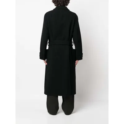 Lemaire Black Coats In Black