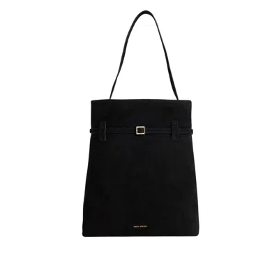 Manu Atelier Black Tote Bags In Black