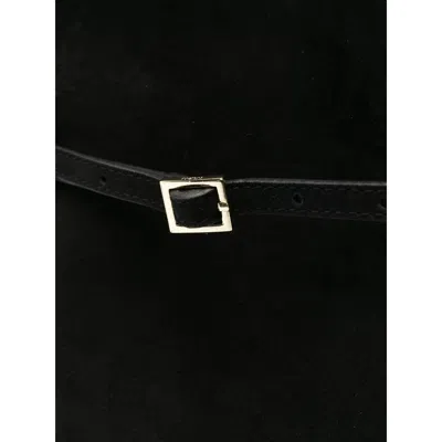 Manu Atelier Black Tote Bags In Black