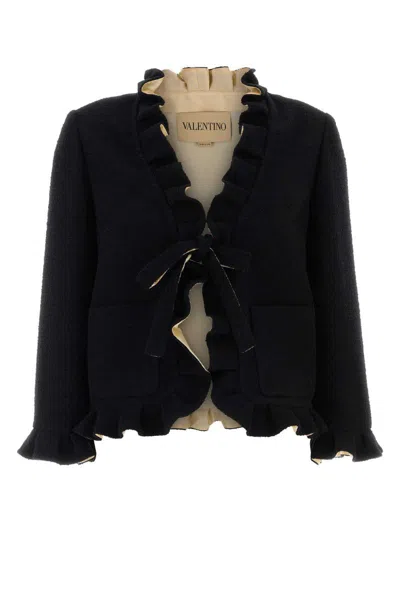 Valentino Garavani Jackets And Vests In Black