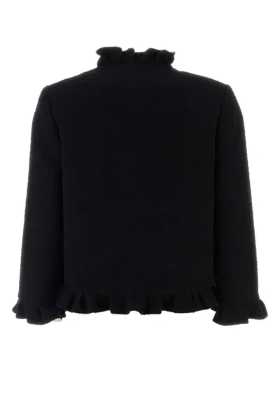 Valentino Garavani Jackets And Vests In Black