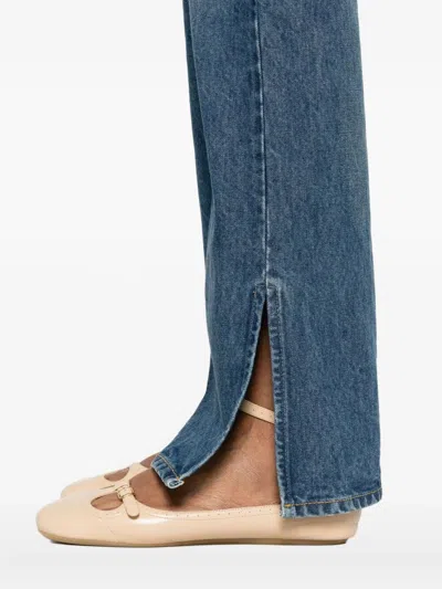 Chloé Bootcut Jeans With Slit In Black