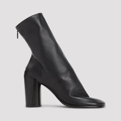 Lemaire 80mm Anatomic Zip-detail Block-heel Boots In Black