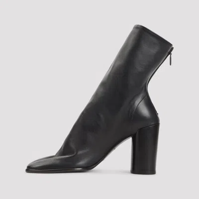 Lemaire 80mm Anatomic Zip-detail Block-heel Boots In Black