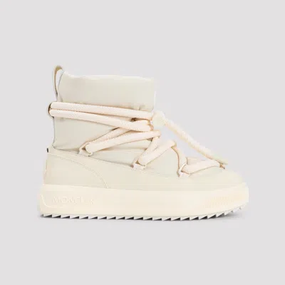 Moncler High-top Snow Boots Padded Collar In Neutral