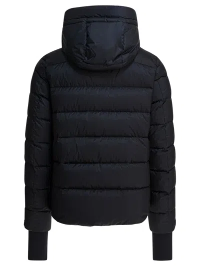 Moncler Hooded Quilted Ski Down Jacket In Black