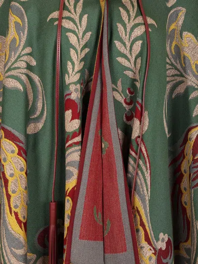 Etro Cape With Pasly Motif Scarves And Foulards Multicolor In Green