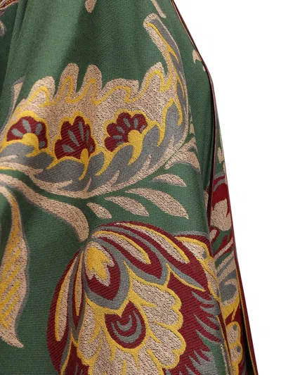 Etro Cape With Pasly Motif Scarves And Foulards Multicolor In Green