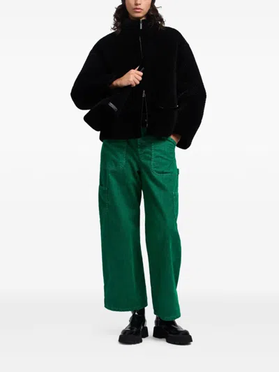 Emporio Armani Coats Blacks And Greys In Black