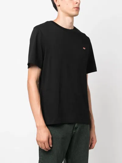 Missoni Logo Embroidery Cotton Jersey T-shirt In Blue