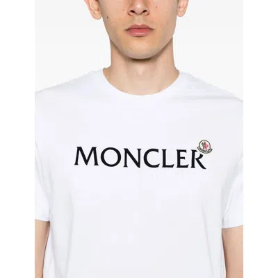 Moncler Cotton T Shirts In White