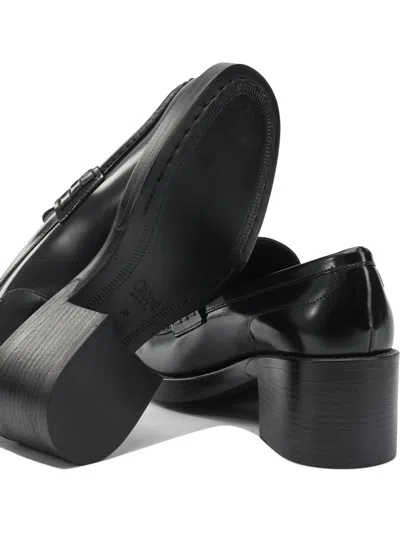 Chloé "dakota" 60mm Loafers In Black