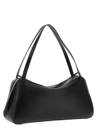Jil Sander Shoulder Bag With Double Handles And Smooth Finish In Black