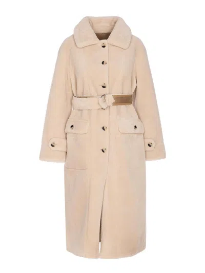 Urbancode Wool Coat In Neutral