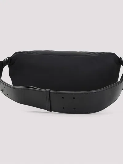 Ami Alexandre Mattiussi Shoulder Bag With Adjustable Strap And Front Pocket In Black