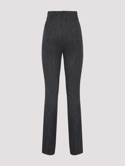 Alberta Ferretti Alberta Ferreti Wool Skinny Pants In Gray