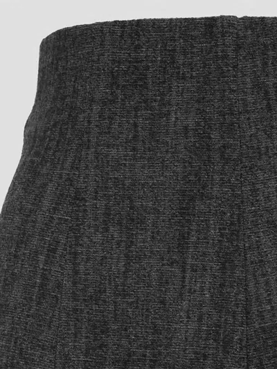 Alberta Ferretti Alberta Ferreti Wool Skinny Pants In Gray