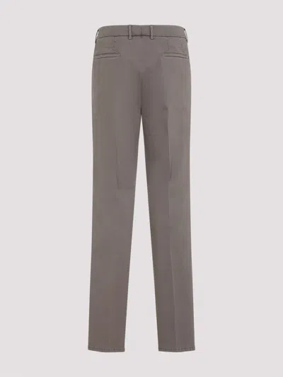 Brunello Cucinelli Pleated Front Trousers Straight Leg Design In Brown