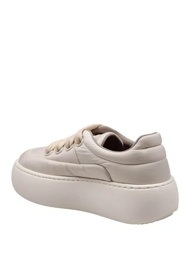 Barracuda Water-repellent Fabric Sneakers Cream Color In Neutral
