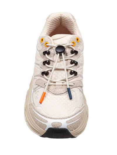 Barracuda Round-one Sneakers In Technical Fabric And Suede In Neutral