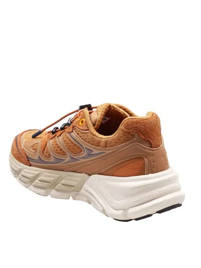 Barracuda Round-one Sneakers In Technical Fabric And Suede In Brown