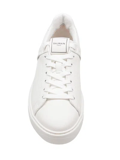 Balmain B Court Calfskin Sneaker In White