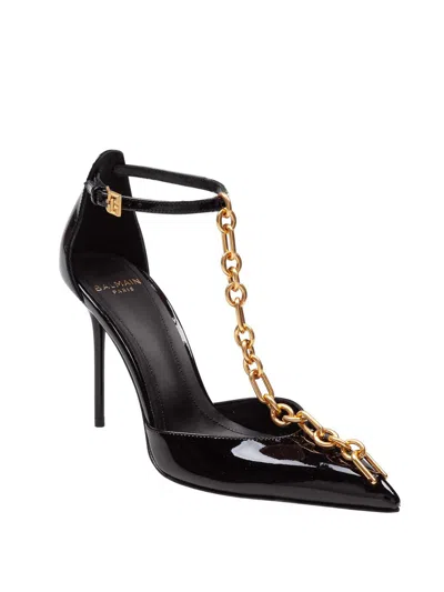 Balmain Leather Pumps In Black