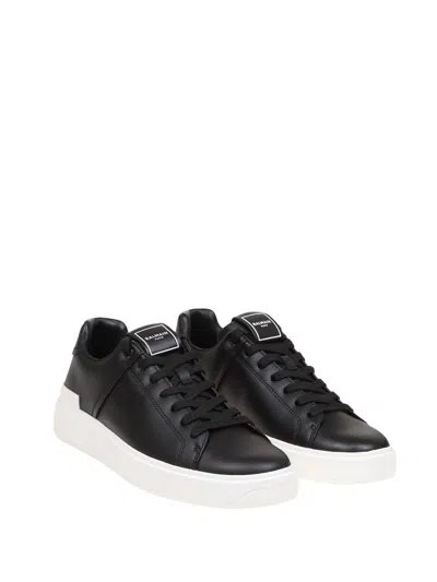 Balmain Sports Shoes With Logo In Black