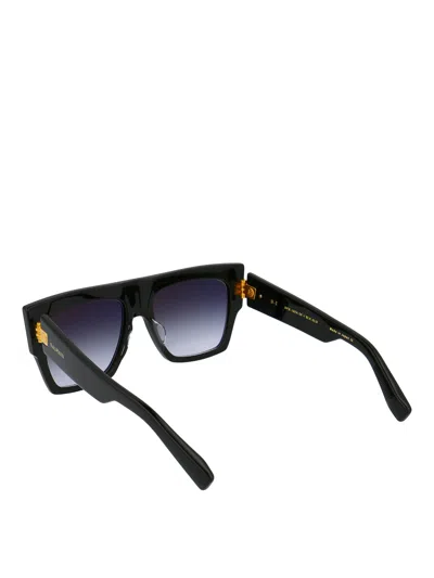 Balmain Blck Acetate Sunglasses In Black