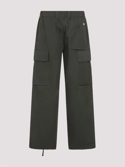 C.p. Company Cargo Trousers With Distinctive Lens Detail And Adjustable Hem In Green