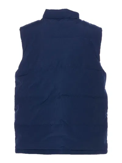 Canada Goose Charcoal Polyester Blend Freestyle Sleeveless Down Jacket In Blue