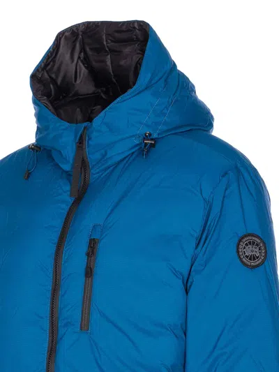 Canada Goose Black Label Lodge Hoody Packable Down Jacket In Blue