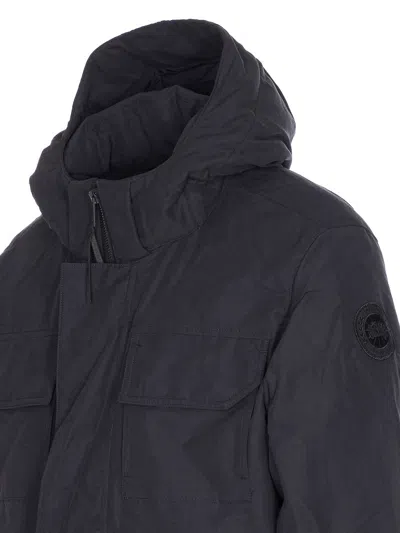 Canada Goose Maitland Padded Cotton-blend Canvas Down Parka In Black