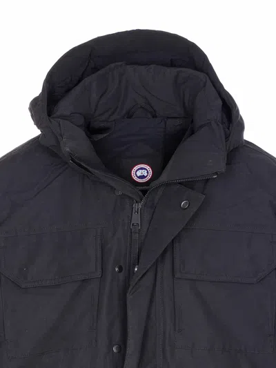 Canada Goose Maitland Padded Cotton-blend Canvas Down Parka In Black