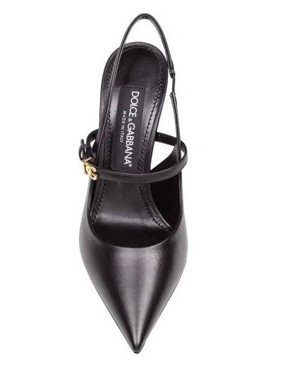 Dolce & Gabbana 90mm Slingback Heels In Black