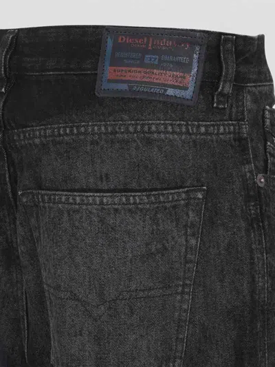 Diesel Jeans Dalla Gamba Ampia In Denim Nero  Donna In Black