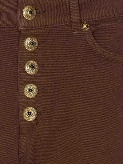 Dondup Trousers With Rolled Cuffs And Pockets In Black