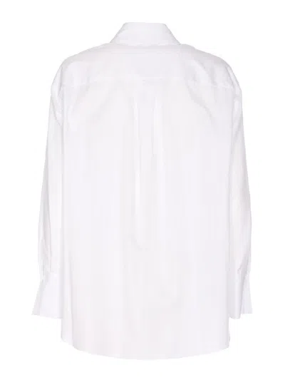 Elisabetta Franchi White Oversize Shirt In White