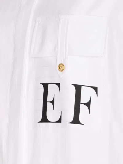 Elisabetta Franchi White Oversize Shirt In White