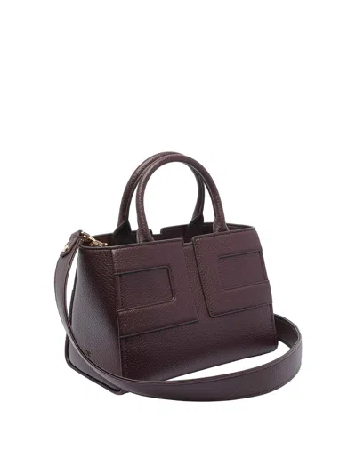 Elisabetta Franchi Merlot Handbag In Purple
