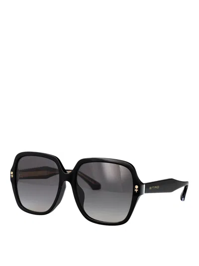 Etro Square-frame Sunglasses In Black
