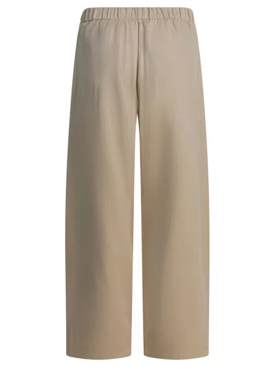Max Mara Pure Filovia Trousers Beige In Brown